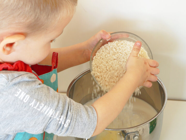 Food Preparation with Toddlers: Milk Rice