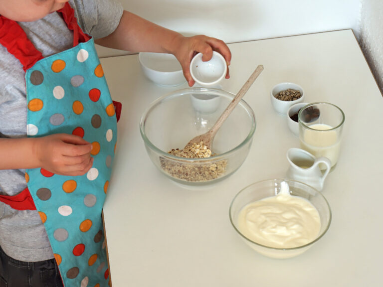 Food Preparation with Toddlers: Bircher Muesli